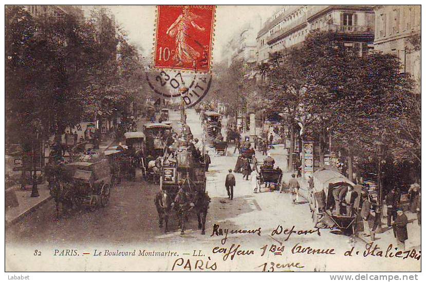 PARIS  BD  MONTMARTRE   82 L L - Paris (02)