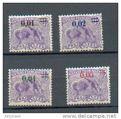 GUY  76 - YT 91 à 94 * - Unused Stamps