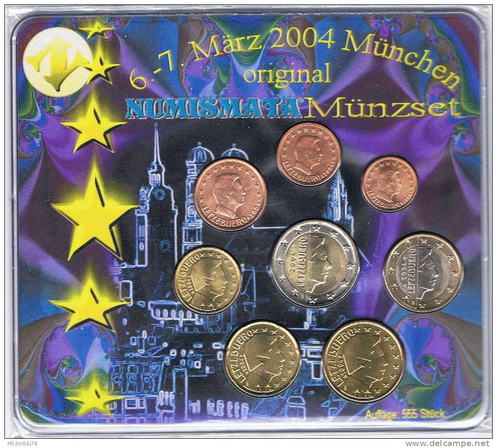 Deutschland KMS 2004 - Numismata München Mit Luxemburg Euro Münzen - Germania