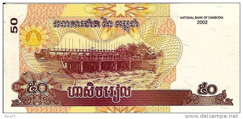 50 Riels  "CAMBODGE"    2002    UNC   Ro 16 -  19 - Cambodia