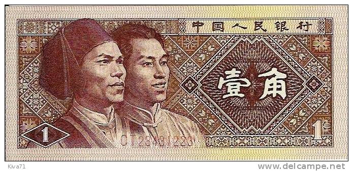 1 Jiao   " CHINE"    1980     UNC   R1. - Chine