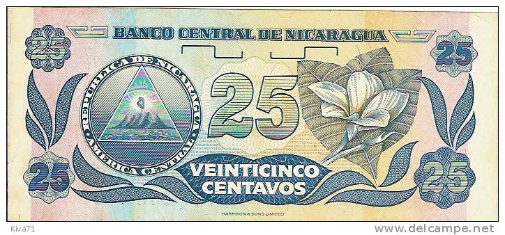 25 Centavos De Cordoba     "NICARAGUA"     UNC    Ble 48 - Nicaragua