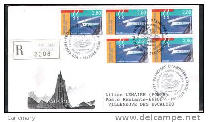 Env.Circule ANDORRE-17-6-93 A/FR - Covers & Documents