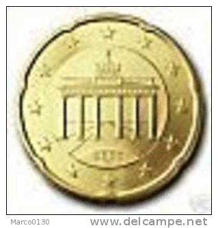 ALLEMAGNE 20 Cts 2002 Lettre G - Allemagne