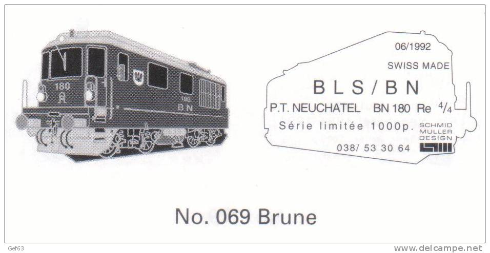 Re 4/4 BN 180 - Transports