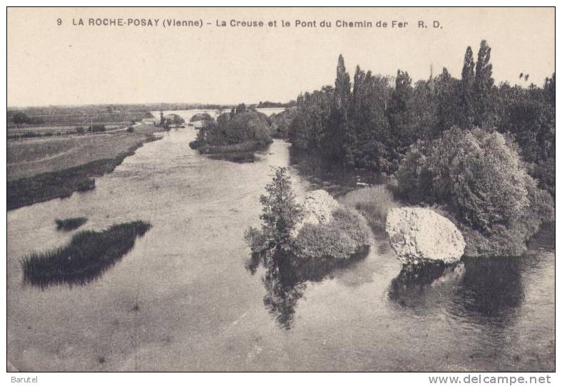 LA ROCHE POSAY - La Creuse Et Le Pont Du Chemin De Fer - La Roche Posay