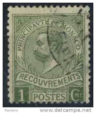 PIA - MON - 1910 : Timbres-Taxe : Price Albert 1°  - (Yv 8) - Taxe