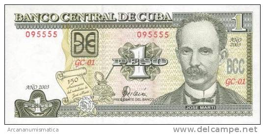 CUBA   1  PESO 2004  KM#123  EBC/XF       DL-3900 - Cuba