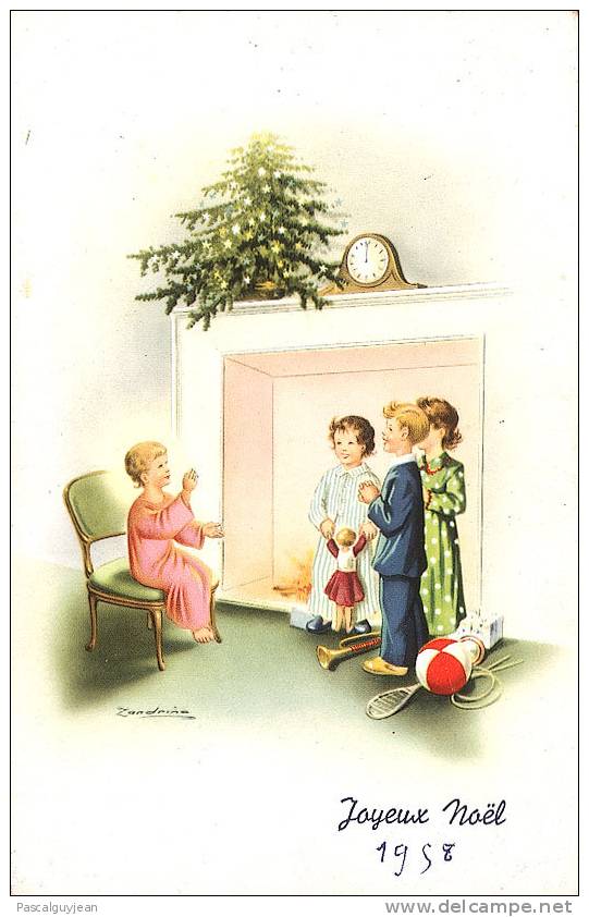 CP Joyeux Noël 1958 - ZANDRINO - Zandrino