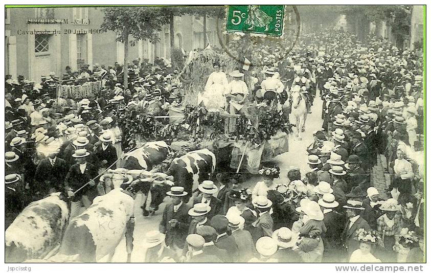 SEICHES Cavalcade Du 20 Juin 1909 - Seiches Sur Le Loir