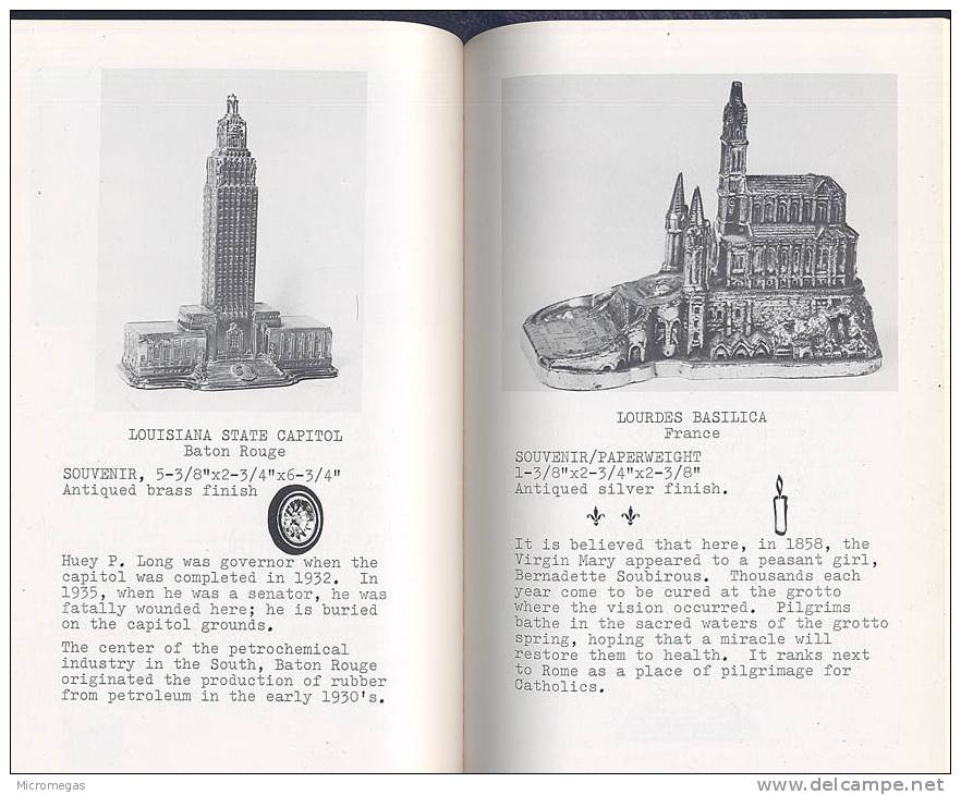 Souvenir Buildings, A Collection Of Identified Miniatures - Books On Collecting