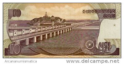 COREA DEL NORTE  10 WON 1992-98  KM#41  PLANCHA/UNC     DL-4069 - Corea Del Nord
