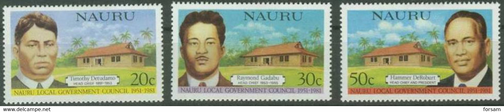 NAURU..1981..Michel # 221-223...MLH. - Nauru