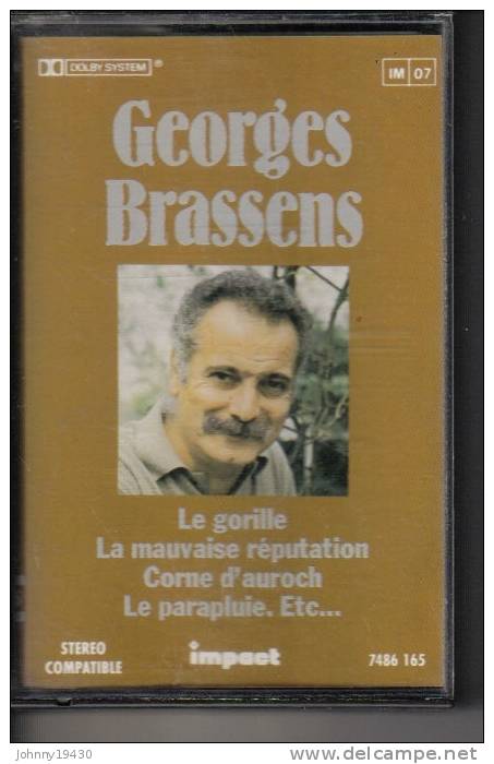 K7 Audio - GEORGES BRASSENS " LE GORILLE "  12 TITRES - Cassettes Audio