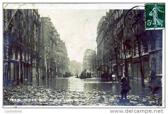 75 PARIS INONDE 1910 AVENUE LEDRU ROLLIN - Inondations