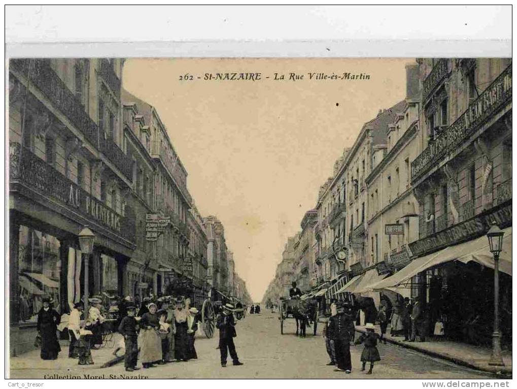 CPA 44 ST NAZAIRE La Rue Ville-es-Martin - Saint Nazaire