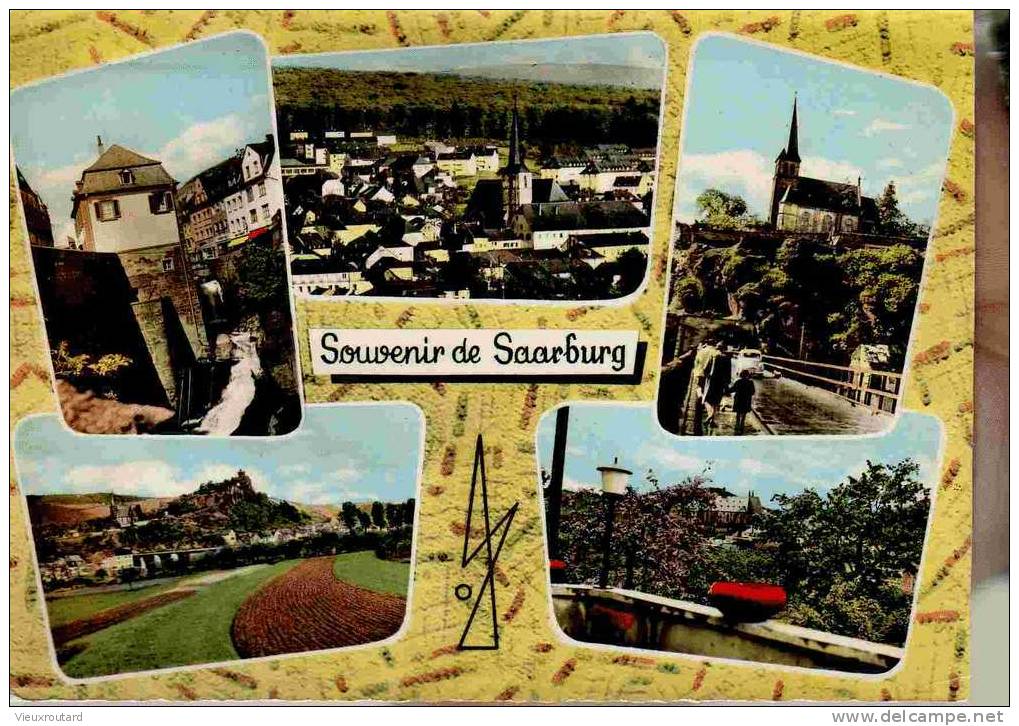 CPSM. SOUVENIR DE SAARBURG. - Saarburg