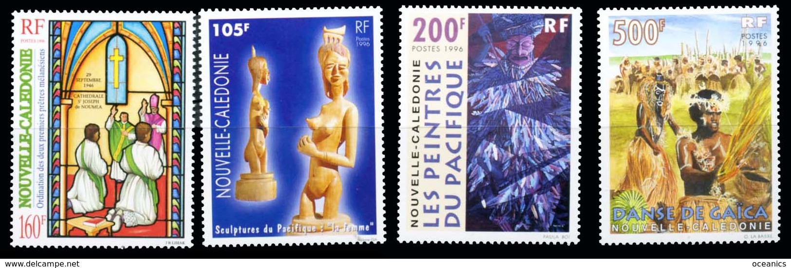 Nouvelle Calédonie (Y/T No, 721-24 - Art Festival) [**] - Unused Stamps