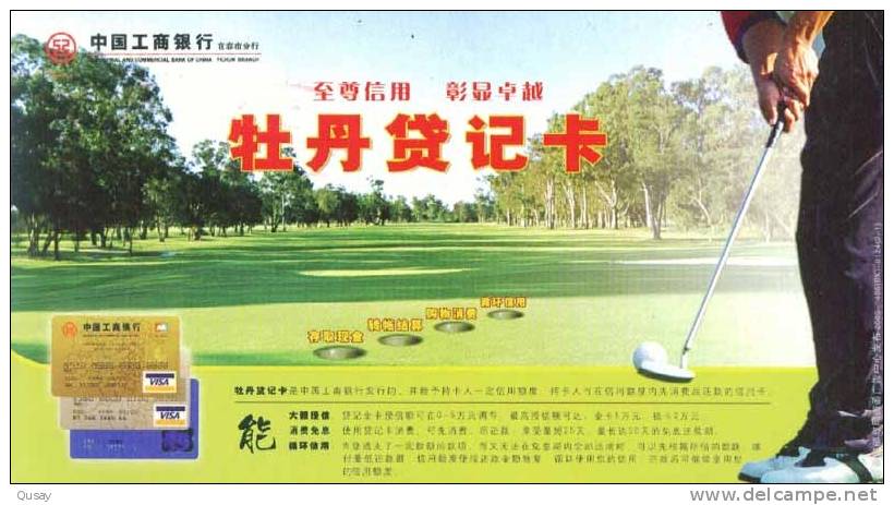 Golf . Pre-stamped Card , Postal Stationery - Golf