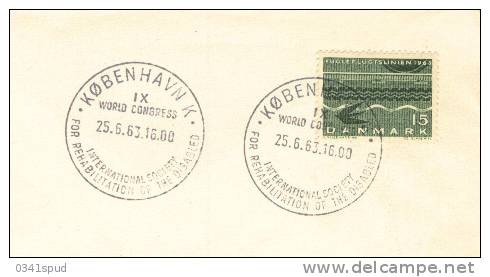 1963 Danemark O Handicap  Sur Lettre Entiere - Handicaps