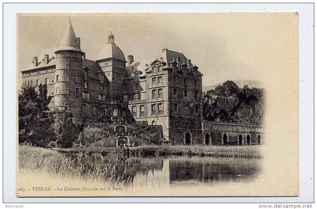 I1- VIZILLE - Le Château (façade Sur Le Parc - CARTE PRECURSEUR) - Vizille