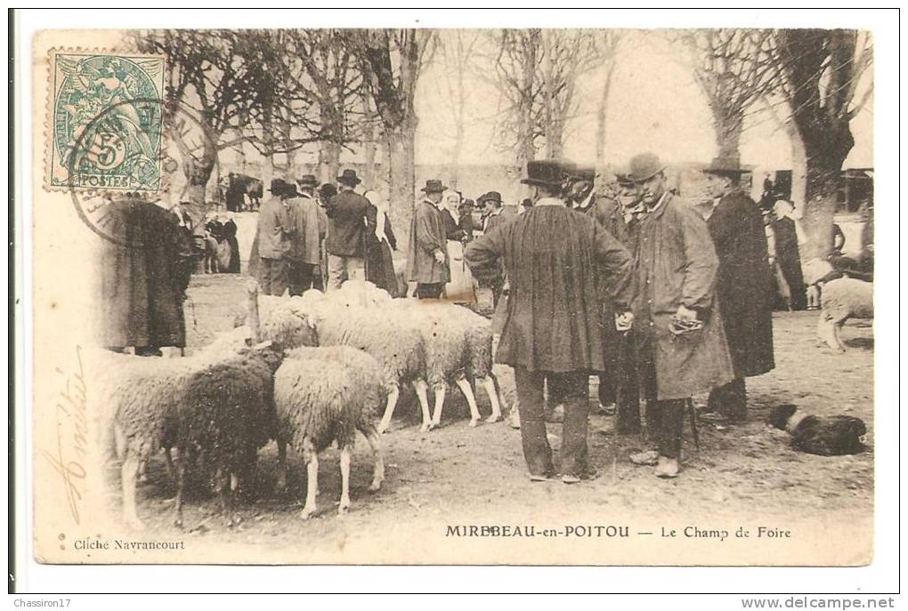 86 -  MIREBEAU-en-POITOU  -  Le Champ De Foire   (Marché Aux Moutons) - Mirebeau