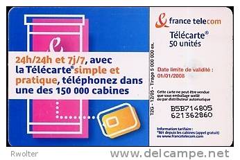 @+ Télécarte COUPLE - VERSO N° 2 - PASTILLE JAUNE - 50 U - GEM1 - 12/05. - 2005