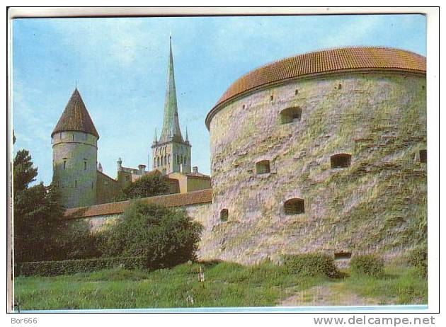 GOOD ESTONIA POSTCARD 1985 - TALLINN - Old Town - Tower " Fat-Margarethe " - Estonia