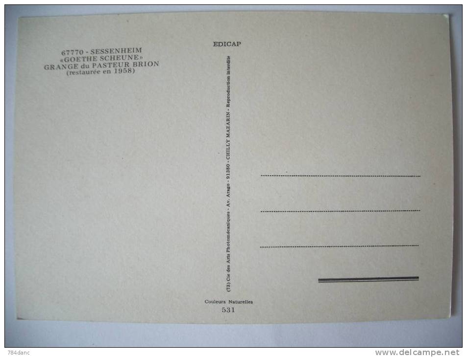 Sessenheim - Grange Du Pasteur Brion - Altri & Non Classificati