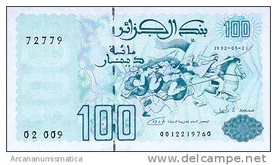 ARGELIA  100 DINARES  21-5-1992  KM#137  PLANCHA/UNC   DL-4271 - Algeria