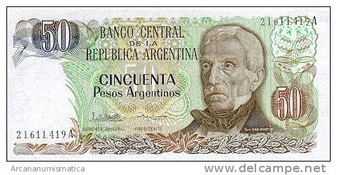 ARGENTINA  50  PESOS ARGENTINOS 1983-85  KM#314   PLANCHA/UNC   DL-4277 - Argentine