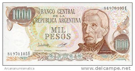 ARGENTINA  1.000  PESOS 1976-82  KM#304  PLANCHA/UNC   DL-4292 - Argentina