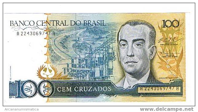 BRASIL,100 CRUZADOS 1986-88 K211 SC   DL-4325 - Brazilië