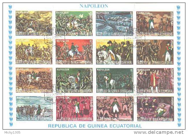Äquatorial Guinea / Guinea Equatorial - Kleinbogen Gestempelt / Miniature Sheet Used (*245) ## - Napoleon