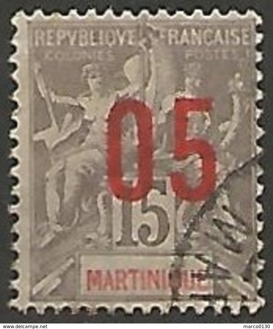 MARTINIQUE N° 78 OBLITERE Lettres Espacées - Usati