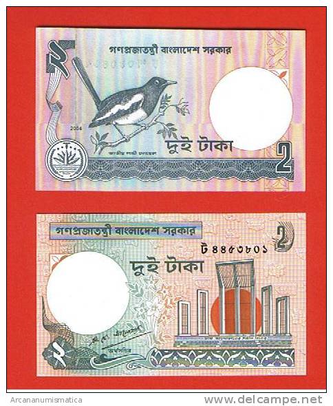 BANGLADESH  2 TAKA  1988  KM#6C  PLANCHA/UNC   DL-4353 - Bangladesh