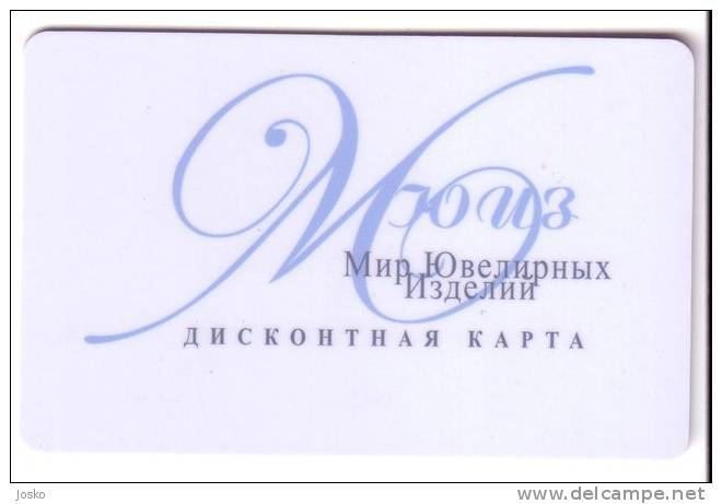 JEWELRY  ( Russia Gift Card ) *** Jewellery - Jewel - Bijou - Parure - Schmuck - Adorno - Aderezo - Gioielii * - Fashion