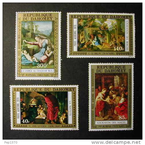 DAHOMEY 1975 NOEL NAVIDAD CHRISTMAS - YVERT A 244-247 - Nuevos