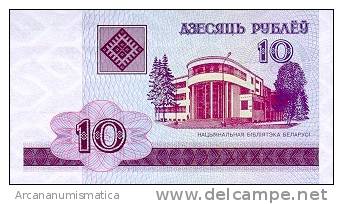 BIELORRUSIA/BELARUS  10 RUBLOS 2000  KM#23  PLANCHA/UNC   DL-4389 - Bielorussia