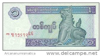 BIRMANIA/MYANMAR  1 KYAT 1996  KM#69  PLANCHA/UNC   DL-4437 - Myanmar