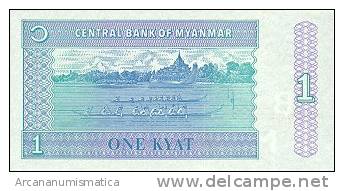 BIRMANIA/MYANMAR  1 KYAT 1996  KM#69  PLANCHA/UNC   DL-4438 - Myanmar