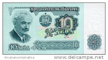 BULGARIA  10  LEVA  1974  KM#96   PLANCHA/UNC   DL-4597 - Bulgarie