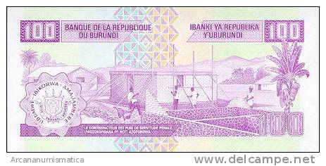 BURUNDI   100  FRANCOS  1-8-2001  KM#37   PLANCHA/UNC   DL-4605 - Burundi