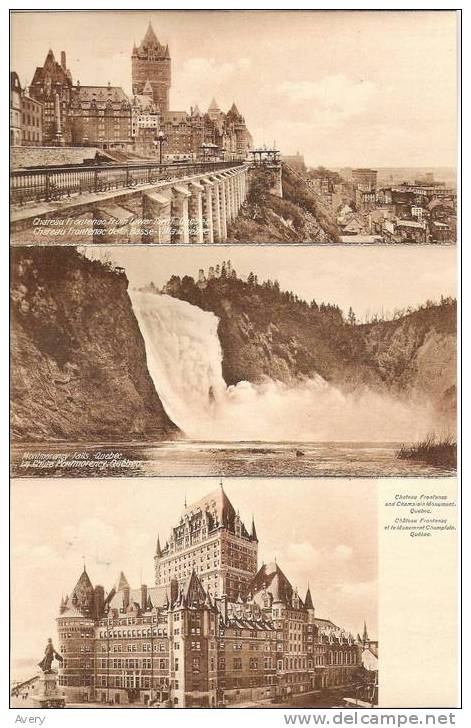 Souvenir De Of Quebec, Canada Foldout Pictures Of Quebec City, 10 Pictures, Circa 1925 - América Del Norte