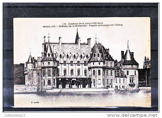 LOIRE ATLANTIQUE - Missillac - Le Château De La Bretèsche - Façade Principale Sur L'étang - Missillac