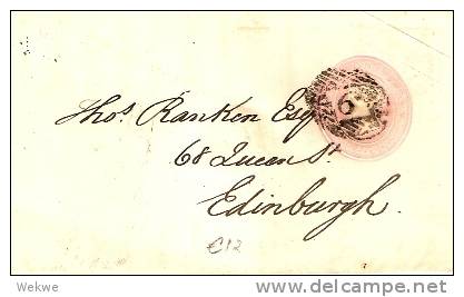 GBV081 / One Penny-GA Nach Edinburgh 1845 - Storia Postale