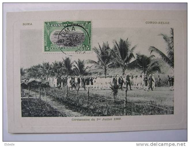 Boma Ceremonies Du 1 Juillet 1909 - Congo Belge