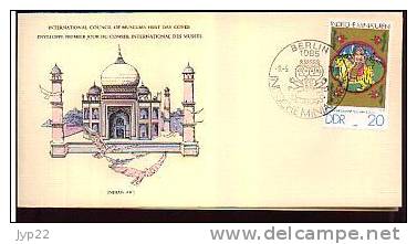 Lot De 2 Jolie FDC 1er Jour Allemagne DDR Indian Art Inde Hindou - CAD 8-05-1979 ... Voir Détail !! - Briefe U. Dokumente