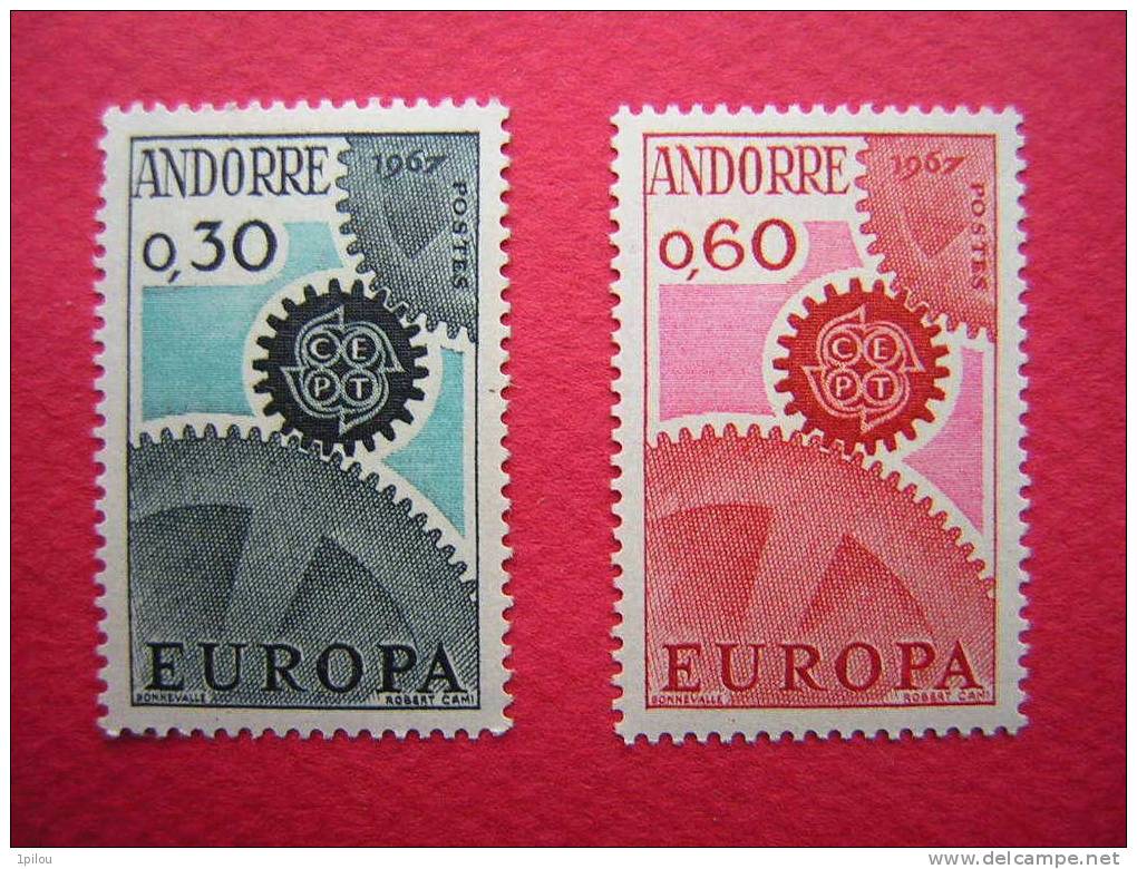 ANDORRE FRANCAIS. EUROPA 1967 - 1967