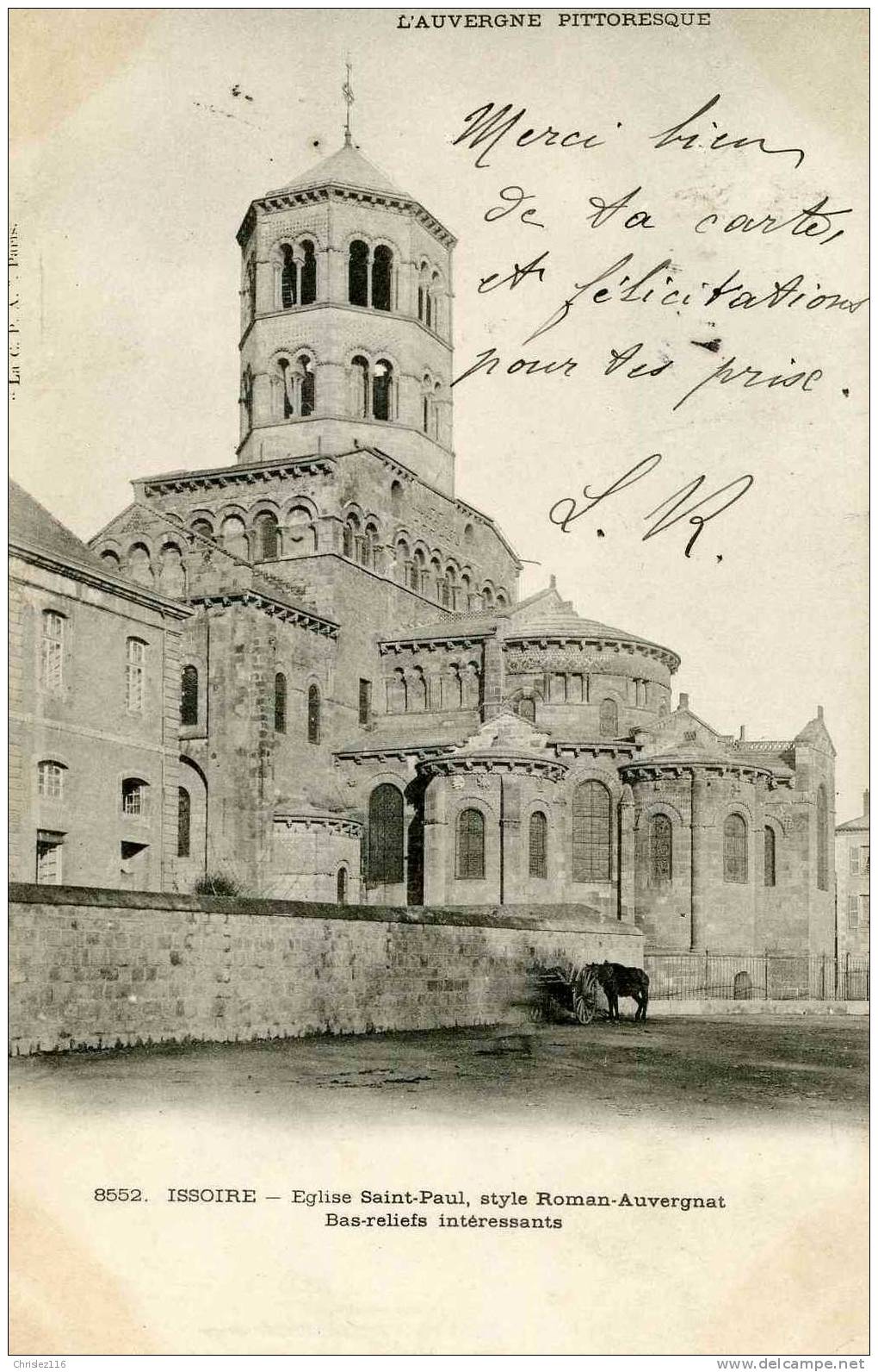 63 ISSOIRE Eglise St Paul  Joli Plan  Précurseur  1904 - Issoire